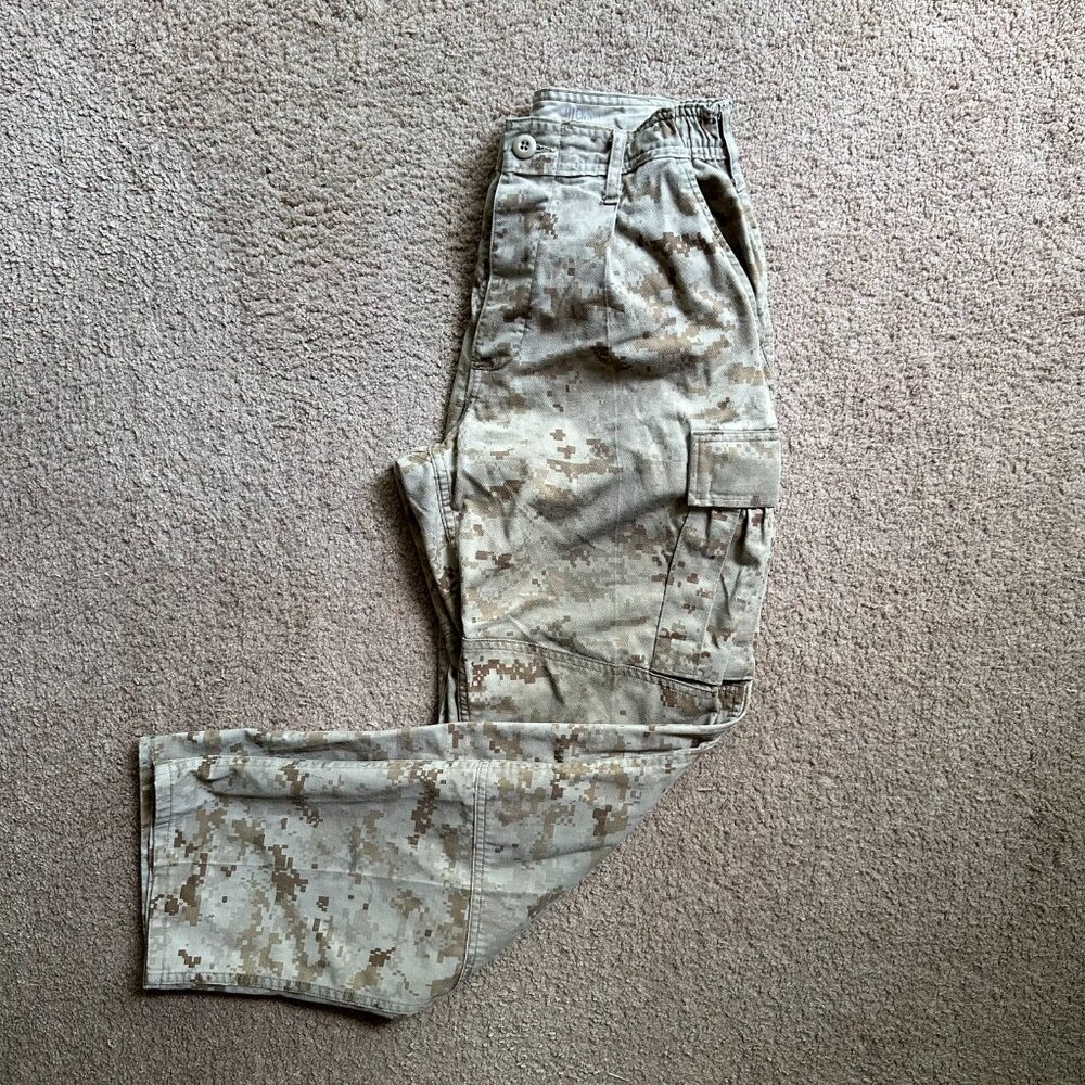 USMC Pants Mens Small Short 28x31 MCCUU Desert Marpat Camo Cargo Military